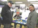 Victoria Mamnguqsualuk and Matthew Iyaituk, President of the Inuit Art Foundation