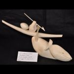 Unknown Artist - Inuk, Kayak, Whale