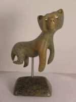 Inuit sculpture - large swimming bear
