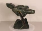 Inuit sculpture - wolf caribou